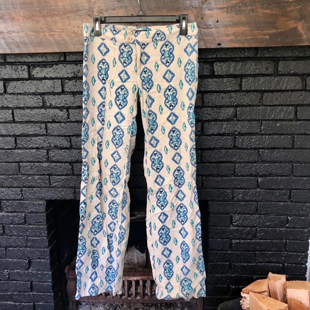 Tribal Print Linen Pants